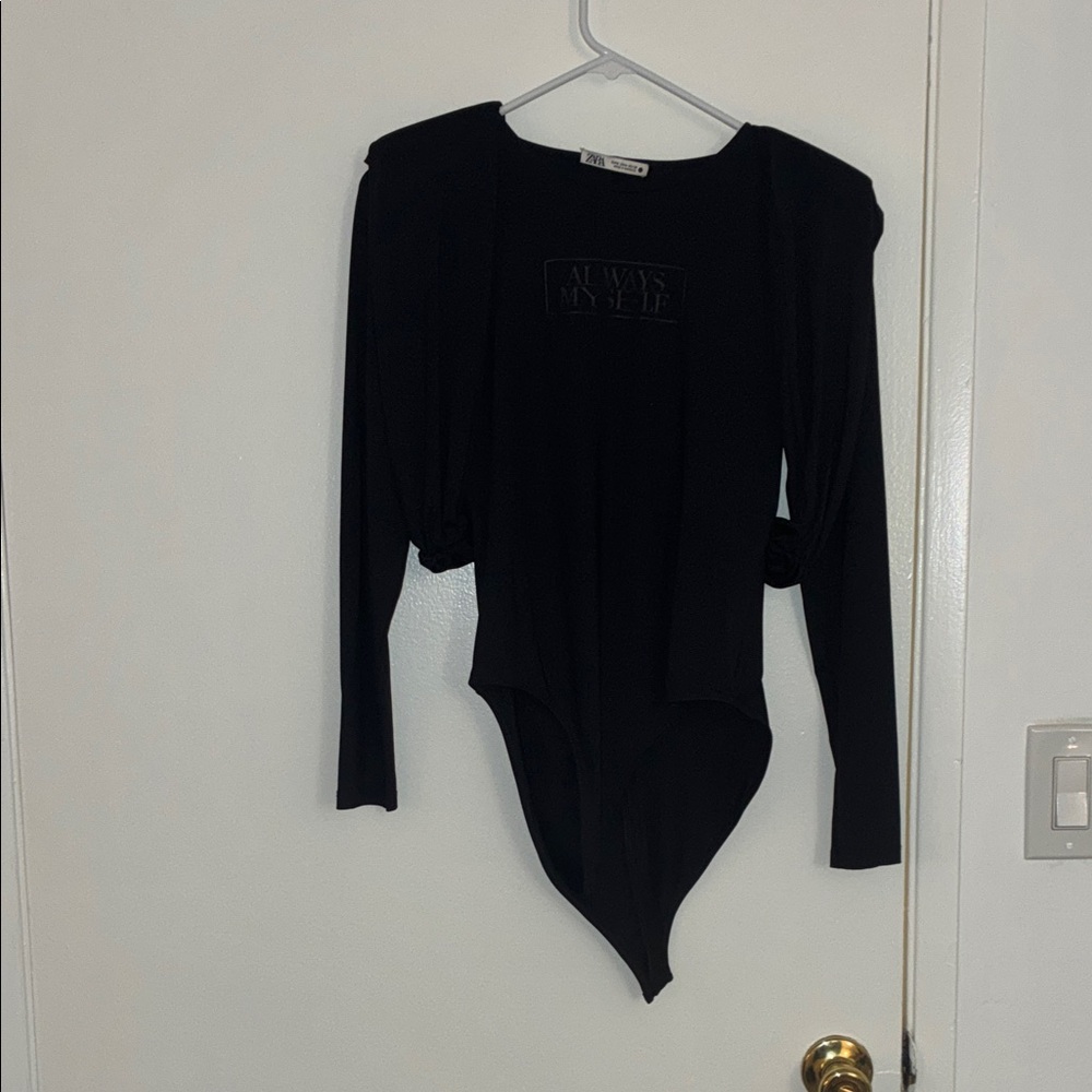 Zara Black Statement Bodysuit